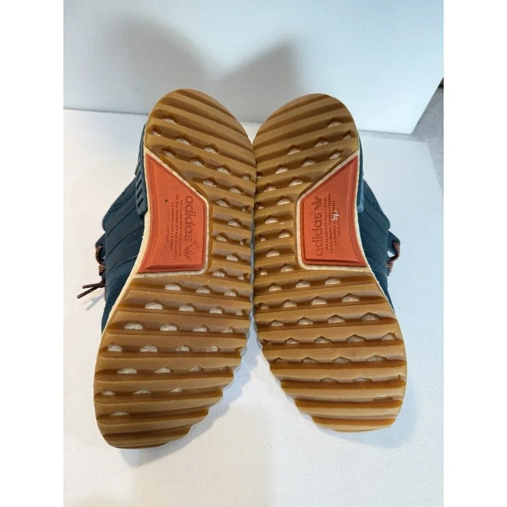 Adidas NMD R1 Trail Boost Shoes Teal Orange Men’s US 8.5 Gum Sole Sneakers